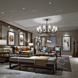 3D66 2017 Chinese Style Living Room 2268 217 