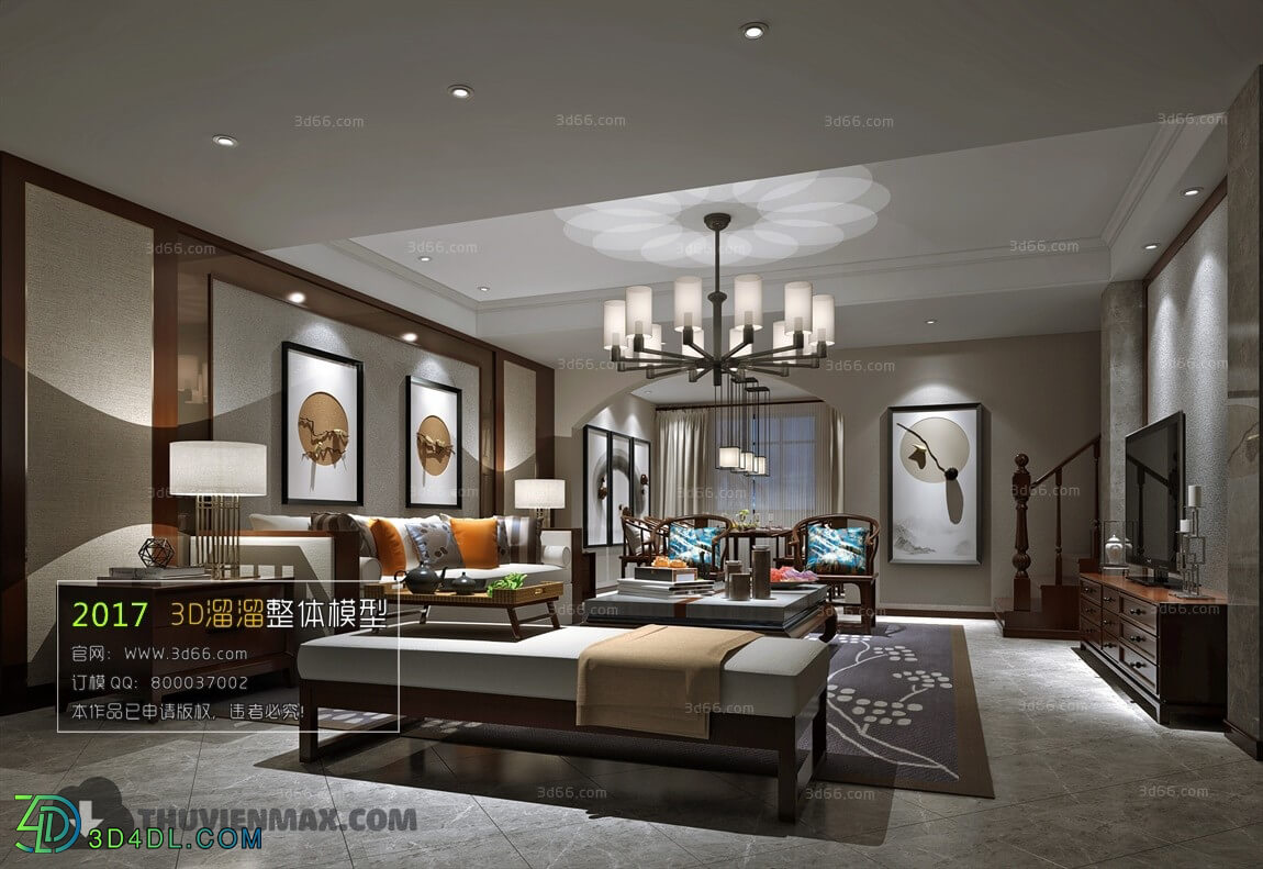 3D66 2017 Chinese Style Living Room 2268 217