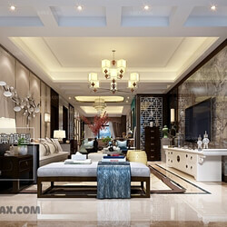 3D66 2017 Chinese Style Living Room 2272 221 