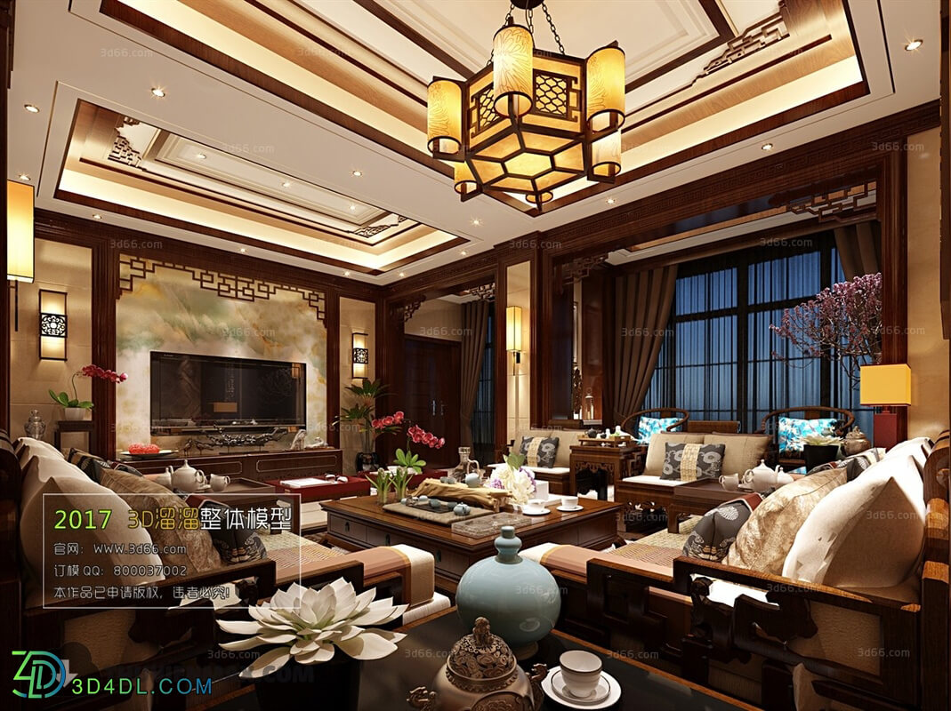3D66 2017 Chinese Style Living Room 2274 223