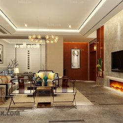 3D66 2017 Chinese Style Living Room 2287 236 