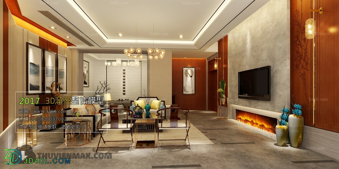 3D66 2017 Chinese Style Living Room 2287 236