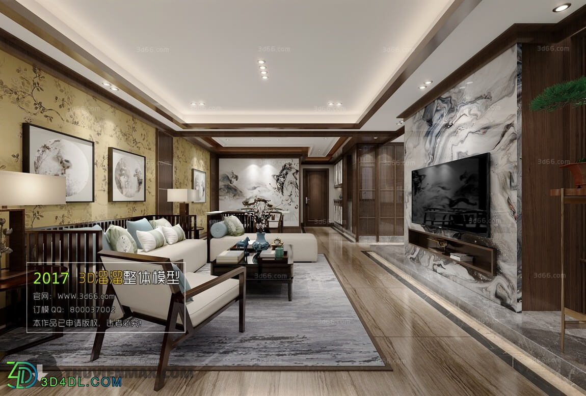 3D66 2017 Chinese Style Living Room 2288 237