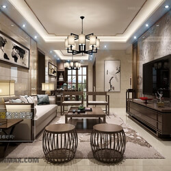 3D66 2017 Chinese Style Living Room 2295 244 