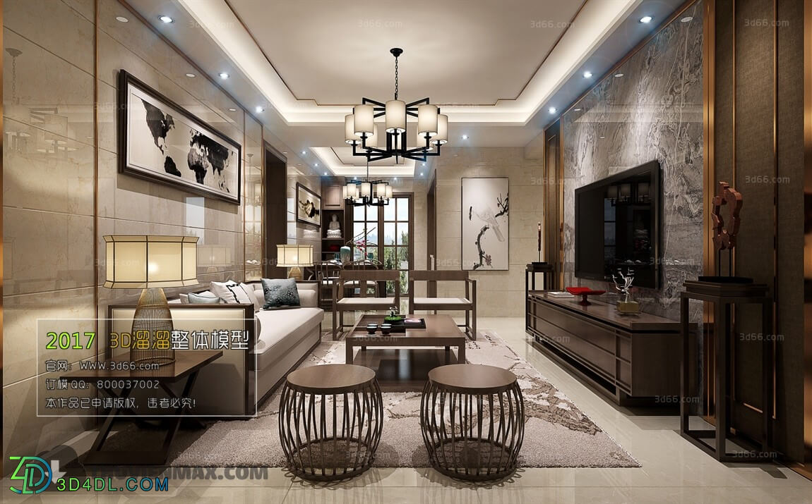 3D66 2017 Chinese Style Living Room 2295 244