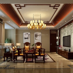 3D66 2017 Chinese Style Living Room 2300 249 