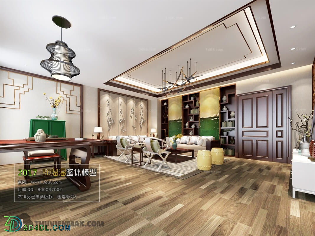 3D66 2017 Chinese Style Living Room 2307 256