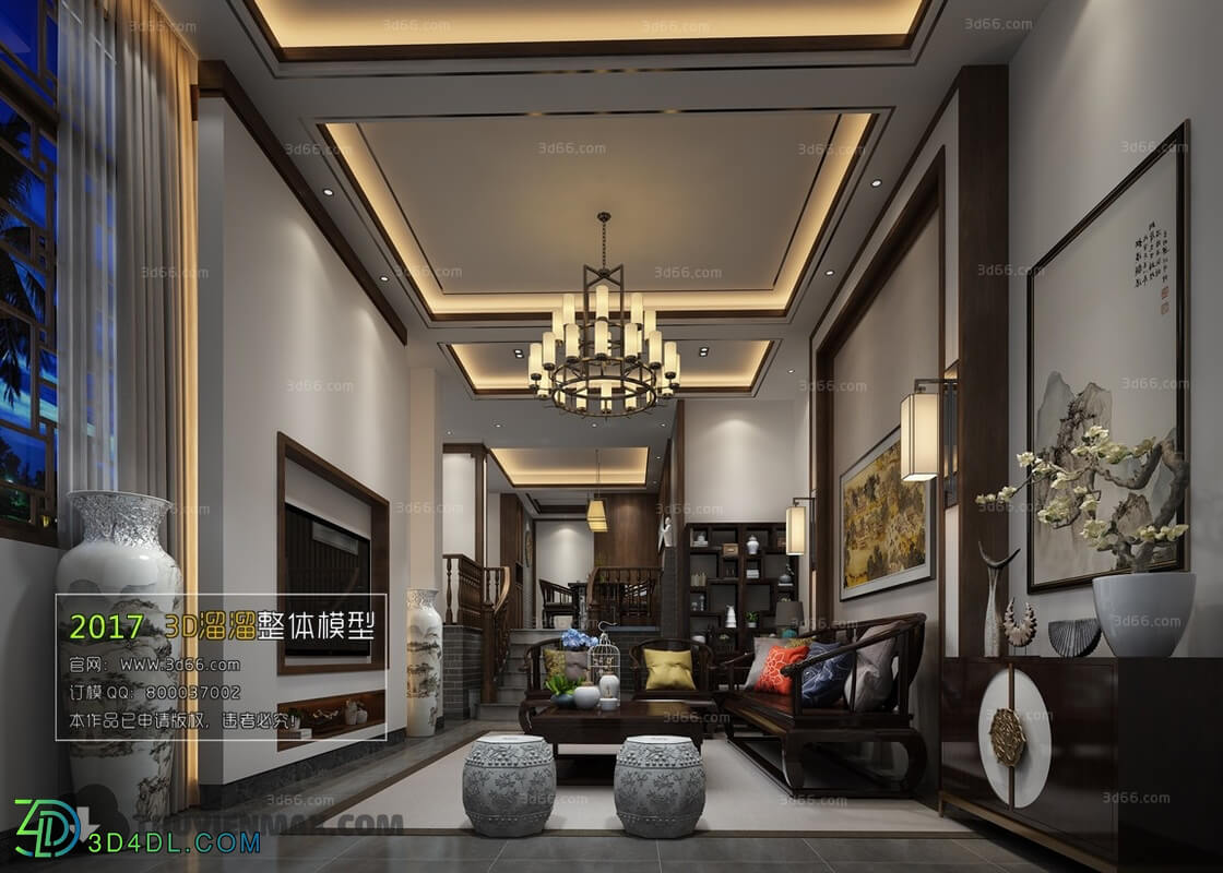 3D66 2017 Chinese Style Living Room 2319 268