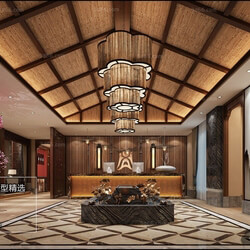 3D66 2017 Chinese Style Reception Hall 26259 C001 