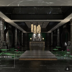 3D66 2017 Chinese Style Reception Hall 26264 C006 