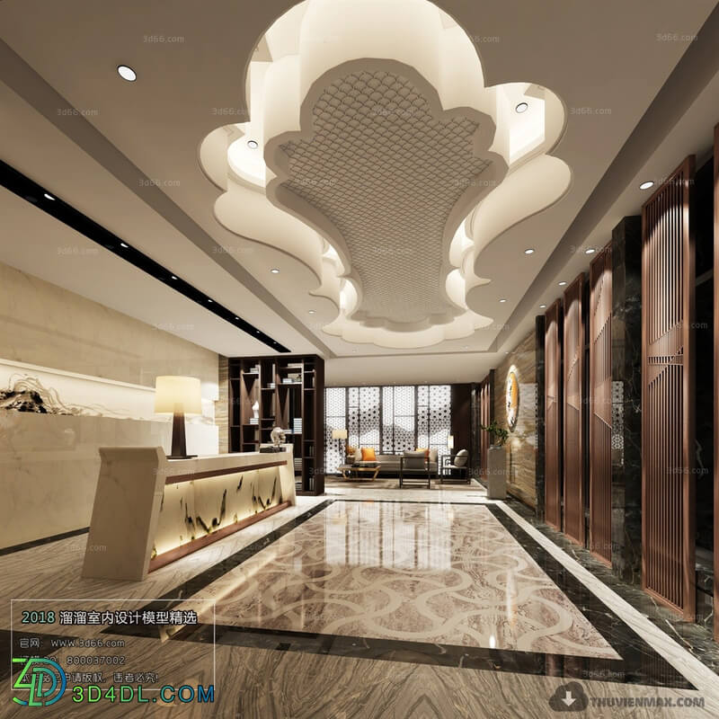 3D66 2017 Chinese Style Reception Hall 26266 C008