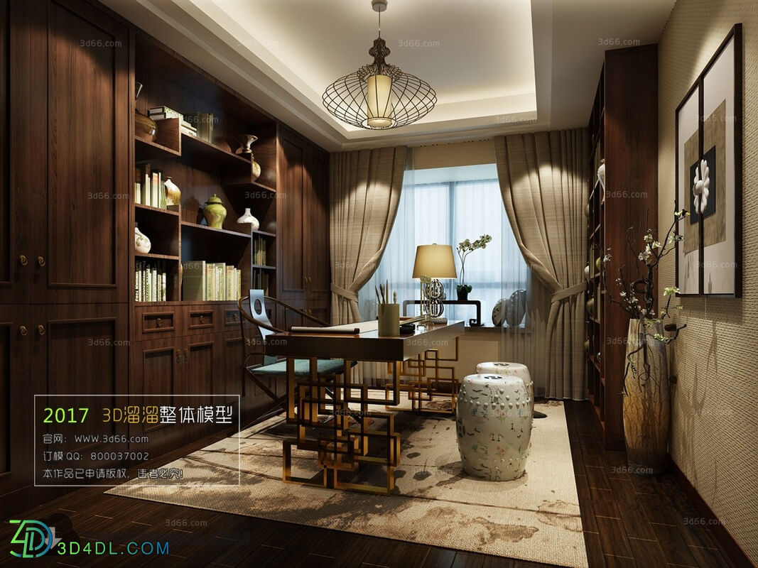 3D66 2017 Chinese Style Study Room 2890 019