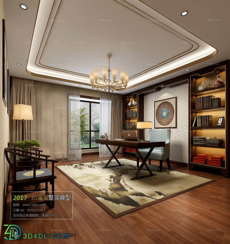 3D66 2017 Chinese Style Study Room 2893 022