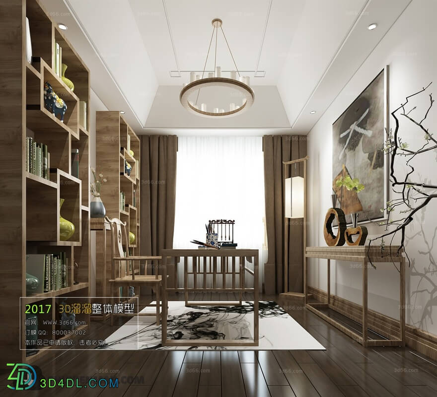 3D66 2017 Chinese Style Study Room 2895 024