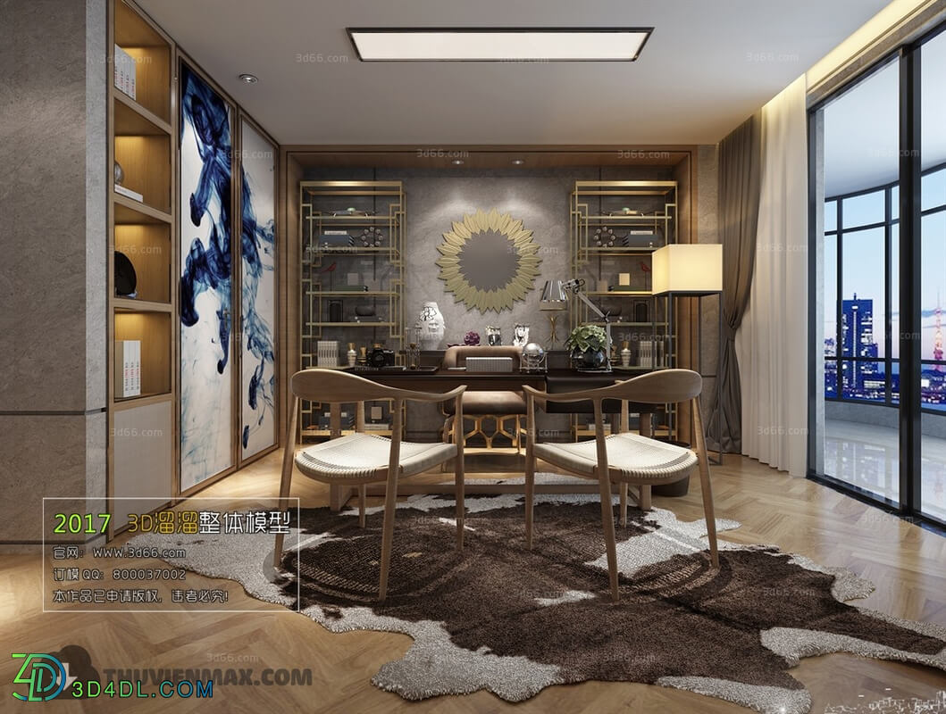 3D66 2017 Chinese Style Study Room 2897 026