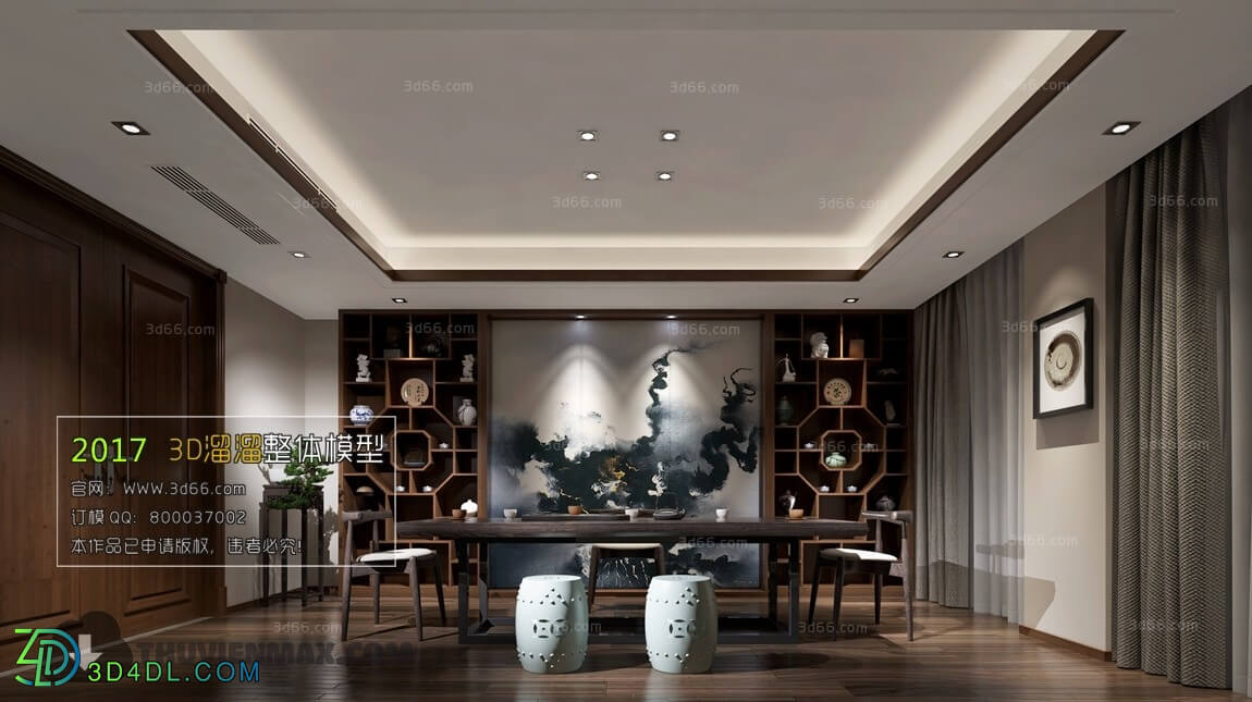 3D66 2017 Chinese Style Study Room 2900 029