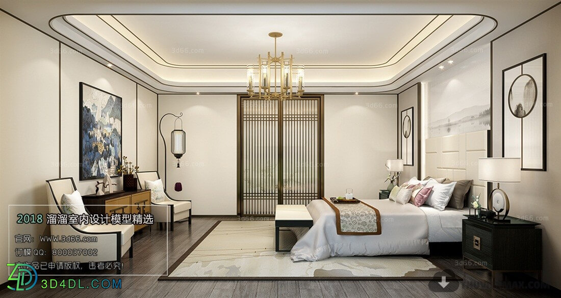 3D66 2018 Chinese Style Bedroom 25963 C003