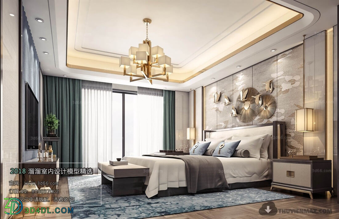 3D66 2018 Chinese Style Bedroom 25966 C006