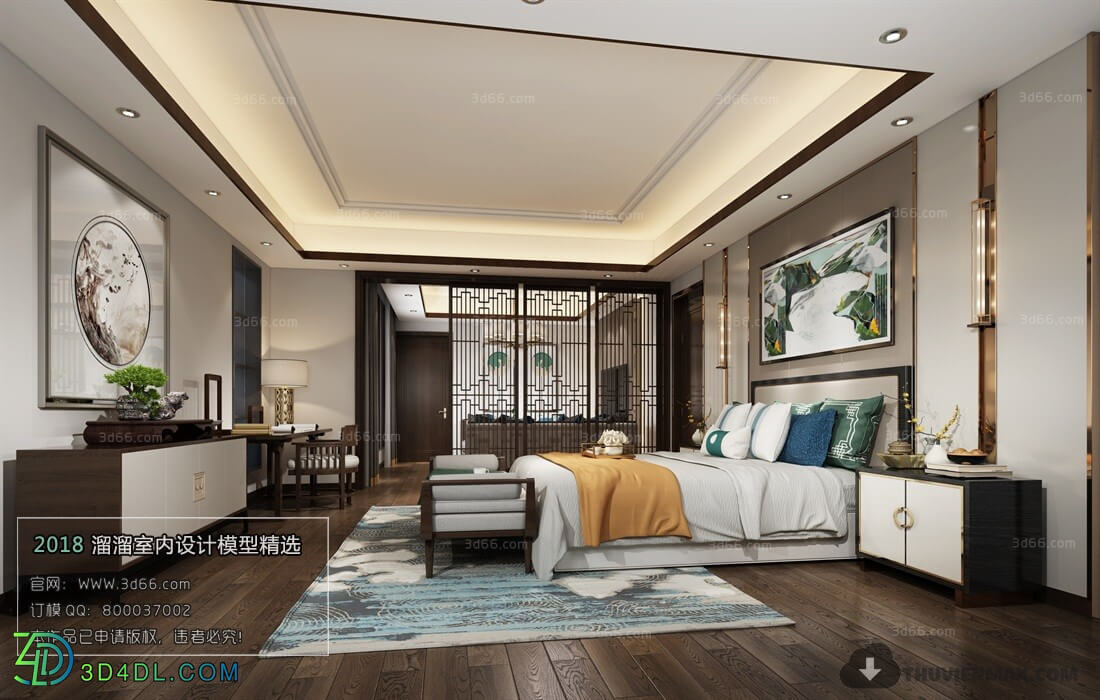 3D66 2018 Chinese Style Bedroom 25968 C008