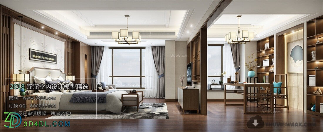 3D66 2018 Chinese Style Bedroom 25969 C009