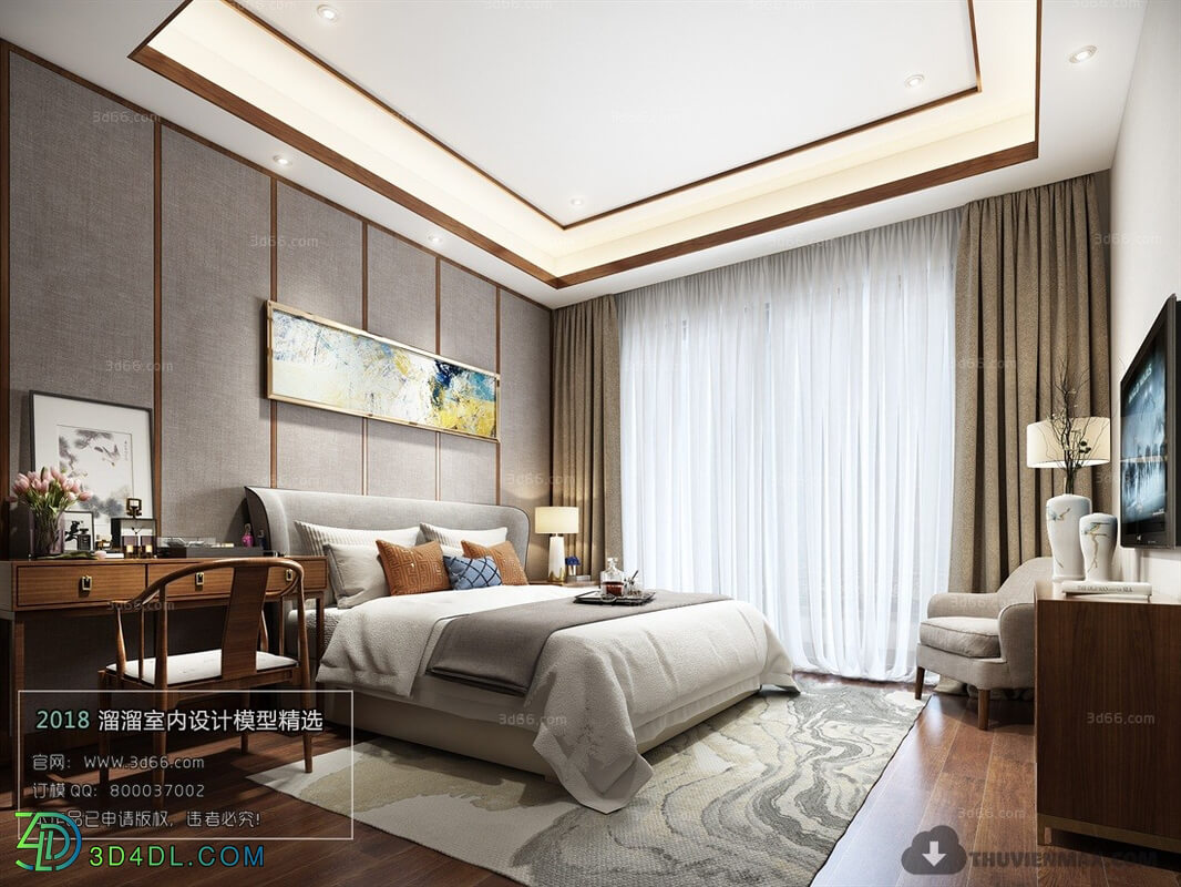 3D66 2018 Chinese Style Bedroom 25976 C016