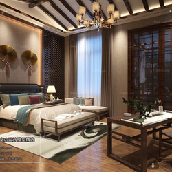 3D66 2018 Chinese Style Bedroom 25981 C021 