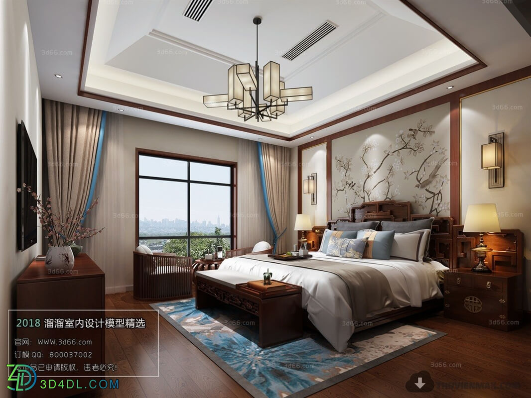 3D66 2018 Chinese Style Bedroom 25983 C023