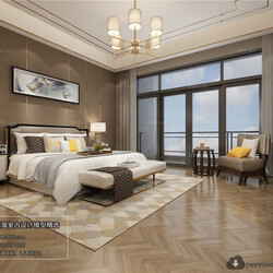 3D66 2018 Chinese Style Bedroom 25986 C026 