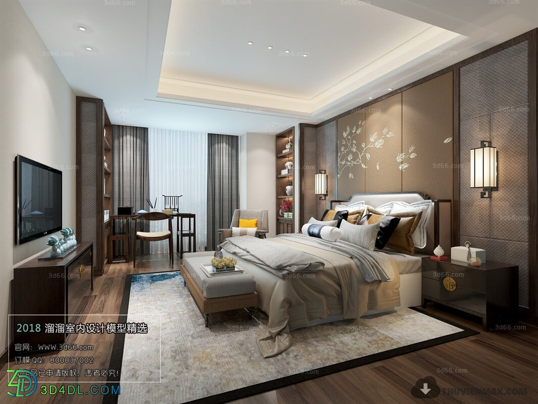 3D66 2018 Chinese Style Bedroom 25988 C028