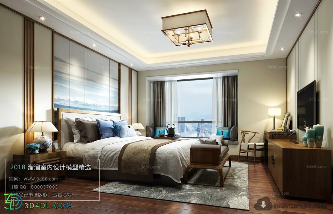 3D66 2018 Chinese Style Bedroom 25993 C033