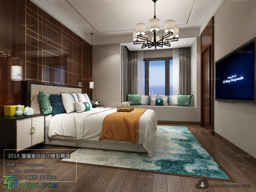 3D66 2018 Chinese Style Bedroom 25994 C034