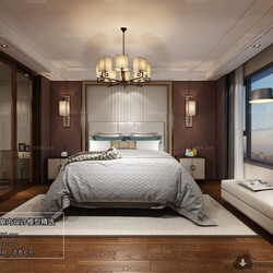 3D66 2018 Chinese Style Bedroom 26002 C042 