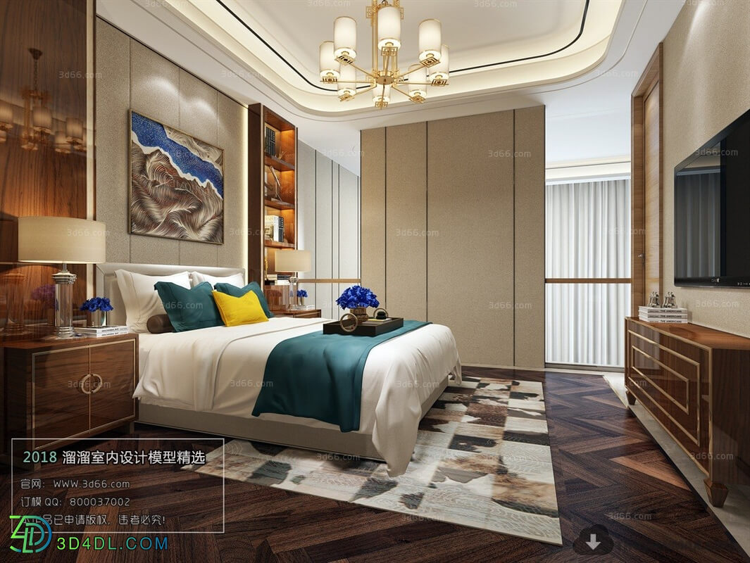 3D66 2018 Chinese Style Bedroom 26003 C043