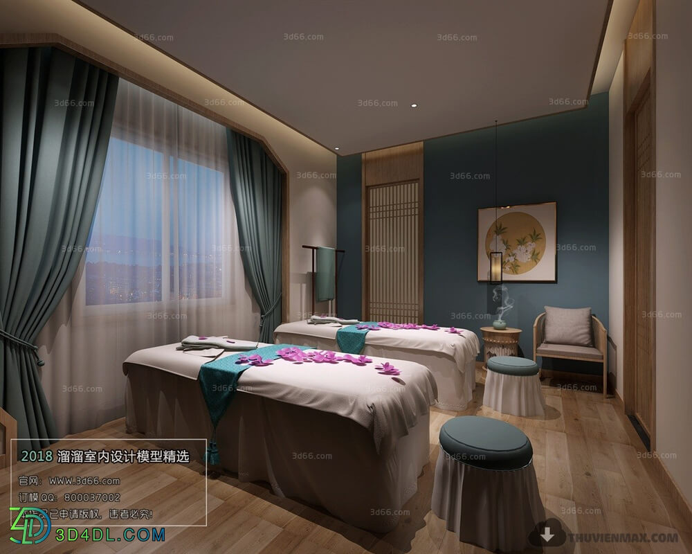 3D66 2018 Chinese Style KTV Bar Steam Room 26444 C001