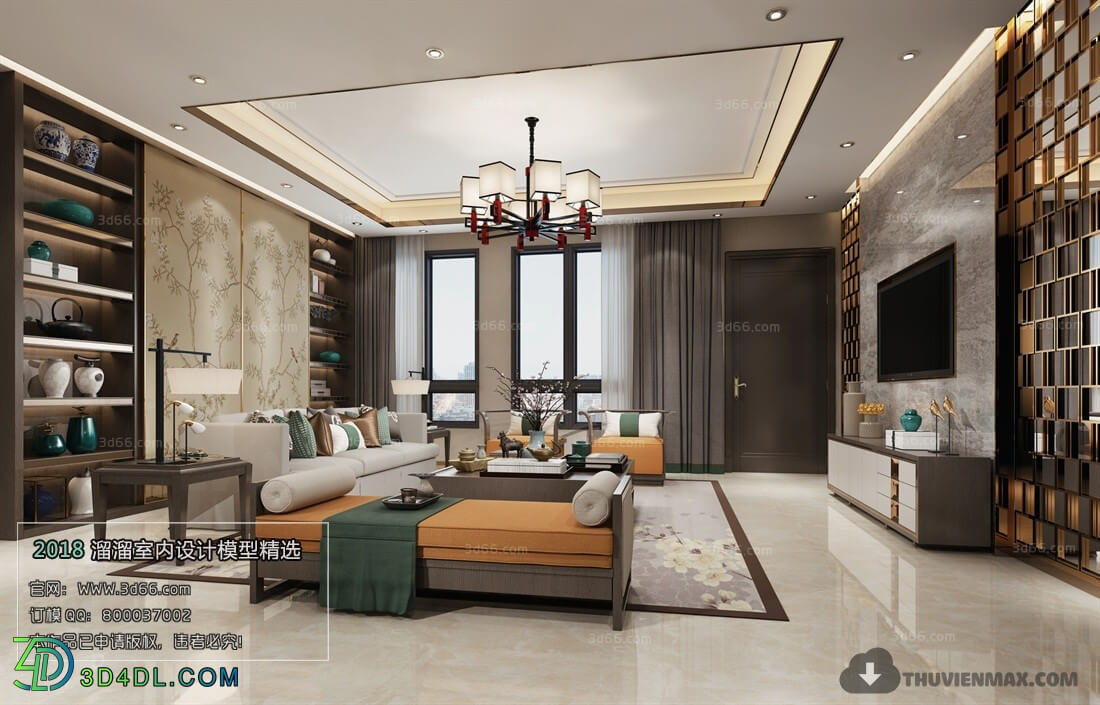 3D66 2018 Chinese Style Living Room 25631 C002