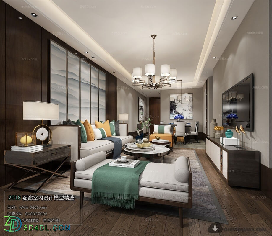 3D66 2018 Chinese Style Living Room 25633 C004