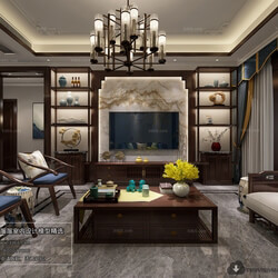3D66 2018 Chinese Style Living Room 25635 C006 