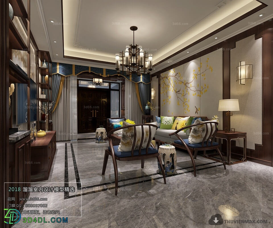 3D66 2018 Chinese Style Living Room 25635 C006