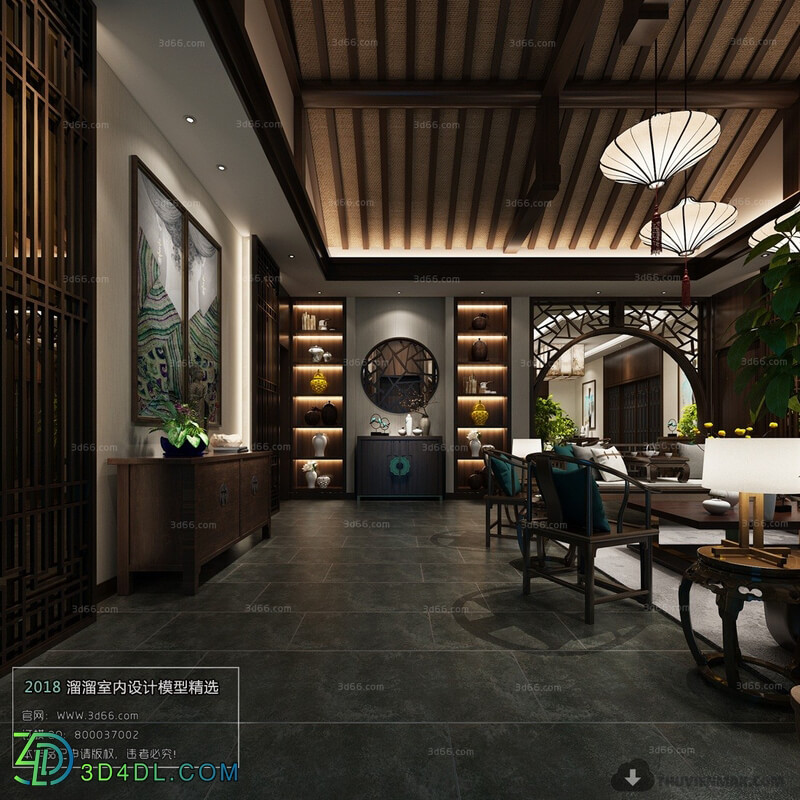 3D66 2018 Chinese Style Living Room 25637 C008