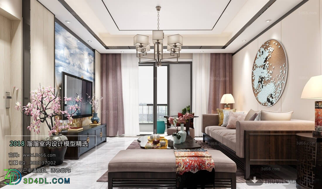 3D66 2018 Chinese Style Living Room 25648 C019