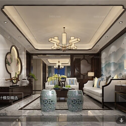 3D66 2018 Chinese Style Living Room 25671 C042 