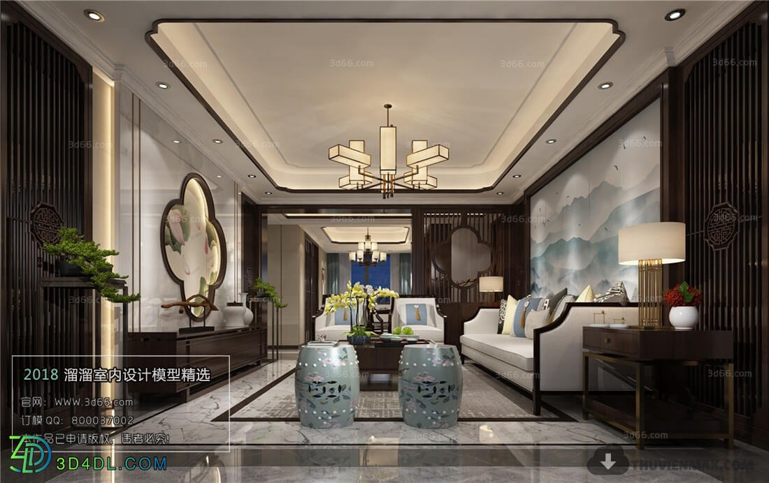 3D66 2018 Chinese Style Living Room 25671 C042