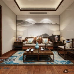 3D66 2018 Chinese Style Living Room 25677 C048 
