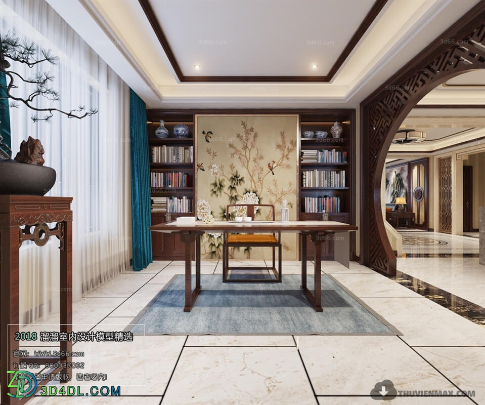 3D66 2018 Chinese Style Study Room 26151 C003