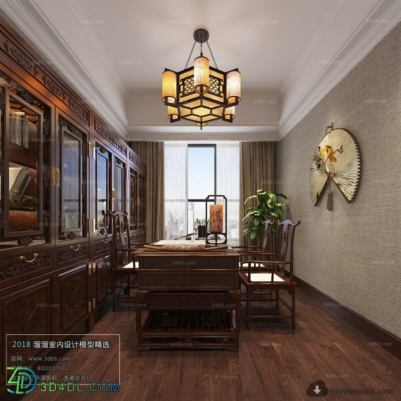 3D66 2018 Chinese Style Study Room 26154 C006