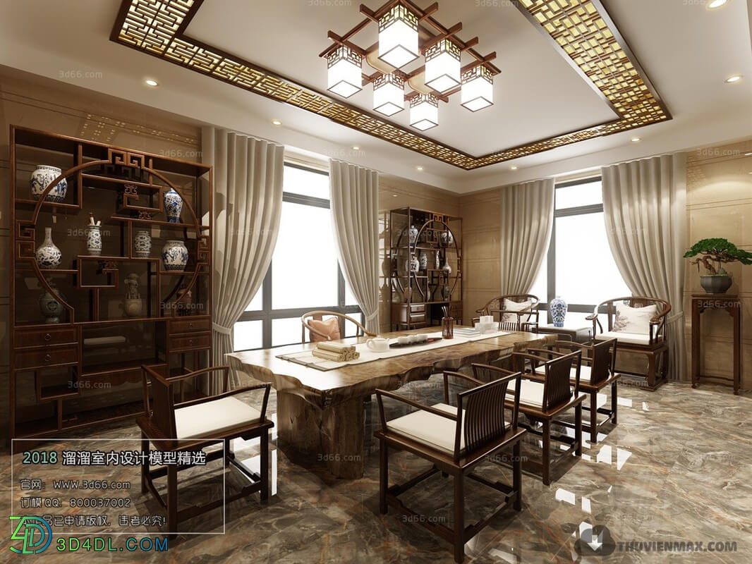 3D66 2018 Chinese Style Study Room 26155 C007