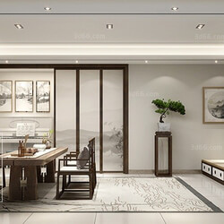 3D66 2018 Chinese Style Study Room 26163 C015 
