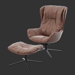 Poliigon Armchair Leya Wingback Replica _ 001 