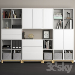 The combination of cabinets with legs Eket. Other 3D Models 