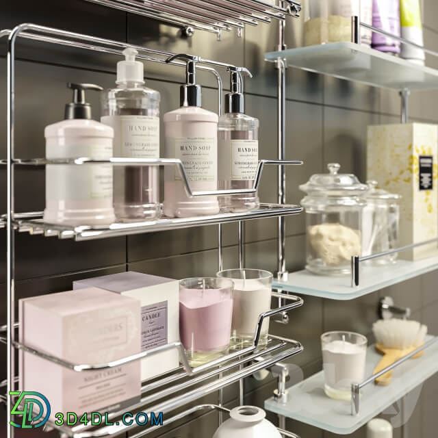 Accessories and cosmetics for the bath Axentia shelves Bemeta set 1